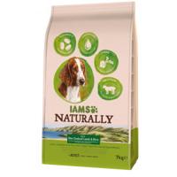 Iams Naturally Adult met lam & rijst hondenvoer 2 x 2,7 kg - thumbnail