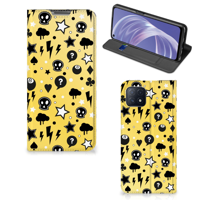 Mobiel BookCase OPPO A73 5G Punk Geel - thumbnail