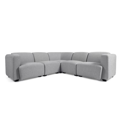 Kave Home 5-zits Hoekbank Legara Lichtgrijs Kave Home 5-zits Hoekbank Legara Lichtgrijs