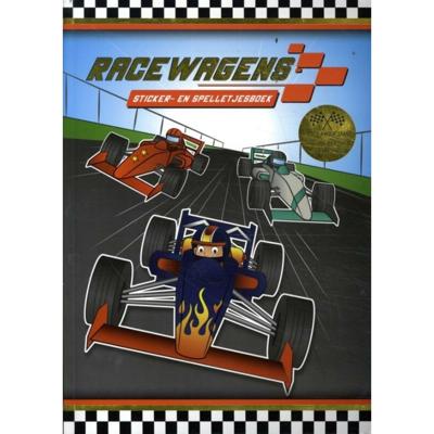 Rebo Publishers Sticker- en spelletjesboek racewagen