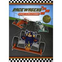 Rebo Publishers Sticker- en spelletjesboek racewagen - thumbnail