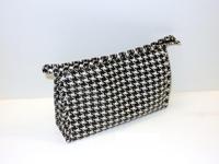 Toilettas Pied de poule zwart/wit - thumbnail