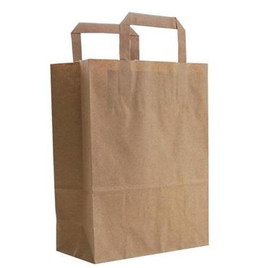 Draagtassen bruin kraft 44/17x48cm 150st Draagtassen bruin kraft 44/17x48cm 150st