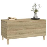 Salontafel 90x44,5x45 cm bewerkt hout sonoma eikenkleurig - thumbnail