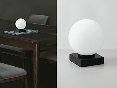 ECO-Light Tischleuchte 9110-L1 NERO Tafellamp E14 Wit, Zwart