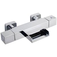 Wiesbaden Rombo Waterval Thermostaatkraan Chroom Stijlvol - thumbnail
