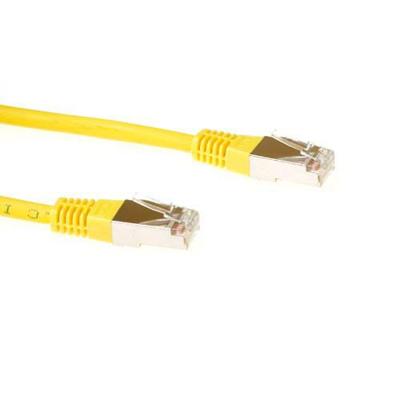 ACT Gele 10 meter LSZH SFTP CAT6 patchkabel met RJ45 connectoren ACT Gele 10 meter LSZH SFTP CAT6 patchkabel met RJ45 connectoren