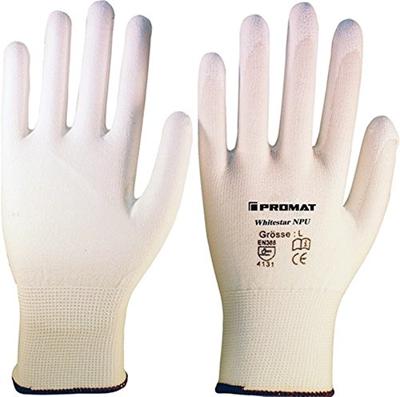 Promat/Tecwerk Handschoen | Whitestar NPU | maat 10 (XXL) wit | EN 388 PBM-categorie II | EN 388 - 4000371600