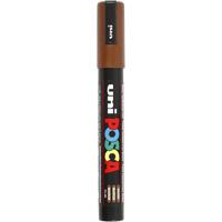 Uni-Posca Posca marker, afm pc-5m, lijndikte 2,5 mm, medium, bruin, 1 stuk - thumbnail