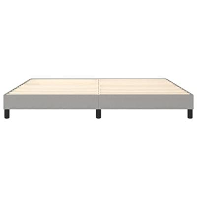 Bedframe zonder matras stof lichtgrijs 200x200 cm