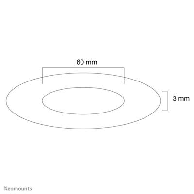 NeoMounts Afdekrozet - [FPMA-CRW6]