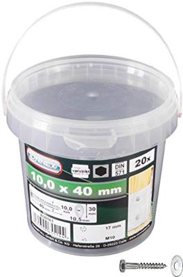 Connex Houtdraadbout+Sr 10X40 Emmer 20St - B30161 Connex Houtdraadbout+Sr 10X40 Emmer 20St - B30161