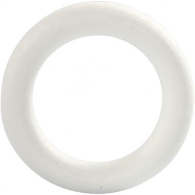 Creativ Company Ring, afm 12 cm, dikte 20 mm, wit, 1 stuk