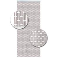 Vliegengordijn Hulzen Zilver Metallic - 90cm x 210cm - thumbnail