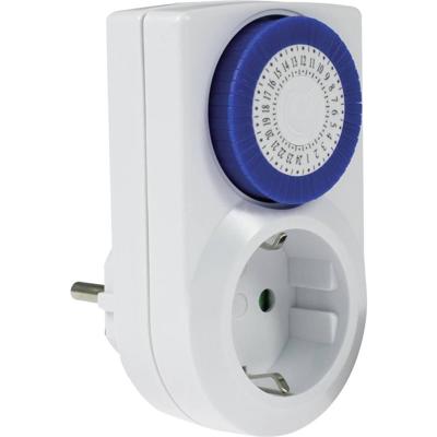 AS Schwabe 24030 Stopcontact-schakelklok Analoog Dagprogramma 3500 W IP20 AS Schwabe 24030 Stopcontact-schakelklok Analoog Dagprogramma 3500 W IP20