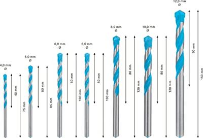 Bosch Accessoires Expert MultiConstruction CYL-9 boor 4/5/6/6/8/10/12 mm 7-delig - 2608900647 - thumbnail