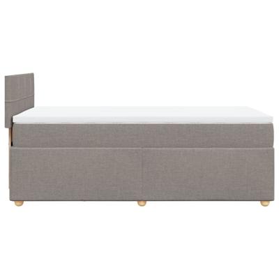 Boxspring met matras stof taupe 180x200 cm