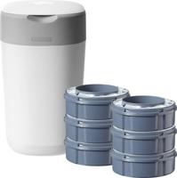 Tommee Tippee Tommee Tippee Sangenic Startpakket Twist & Click Wit + 6 Navul (1set) - thumbnail