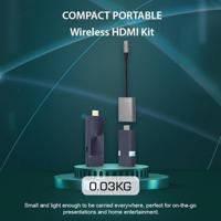 CastGo Wireless Display Draadloze HDMI-set 30 m 5.15 GHz, 5.85 GHz 3840 x 2160 Pixel Veilige draadloze overdracht - thumbnail