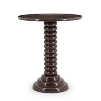 By-Boo Bijzettafel 'Basco' 47cm, kleur Bruin - thumbnail