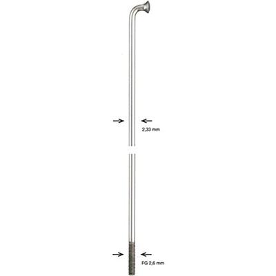 Alpina spaak spoke zinc 2,34x266 mm