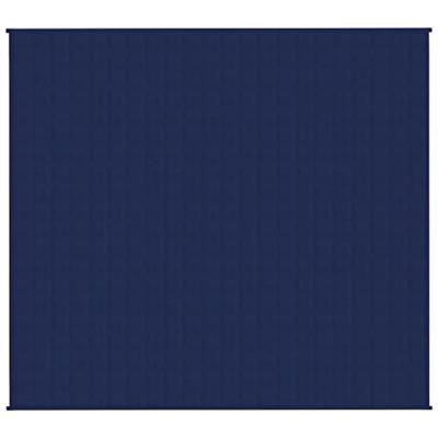VidaXL Verzwaringsdeken 200x230 cm 13 kg stof blauw
