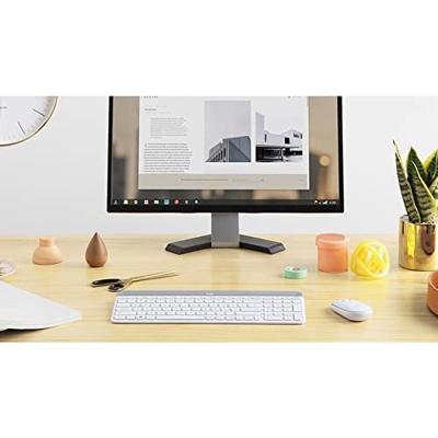 Logitech - MK470 Ultraslank draadloos toetsenbord + muis en stil draadloos systeem - Compacte en platte lay-out - 2,4 GHz USB-ontvanger Logitech - MK470 Ultraslank draadloos toetsenbord + muis en stil draadloos systeem - Compacte en platte lay-out - 2,4 GHz USB-ontvanger