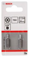 Bosch Accessoires T9H Security-Torx®-bit extra-hard T9H, 25 mm 2 stuks - 2608522008 - thumbnail