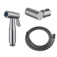 Fortifura Calvi Bidetset - handdouche - slang 150cm - houder - Geborsteld RVS PVD (RVS) SW970017 SW720566 SW767382 - thumbnail