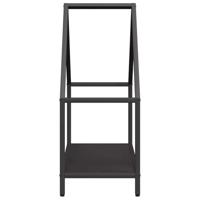 Brandhoutrek 60x25x60 cm koudgewalst staal zwart - thumbnail