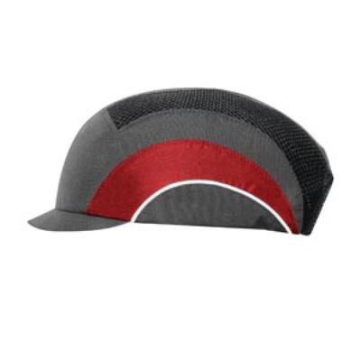 JSP Hardcap Baseballpet A1+ grijs/rood - 2,5cm klep