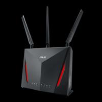 RT-AC86U - Draadloze router - 4-poorts switch - GigE - 802.11a/b/g/n/ac - Dual Band - thumbnail