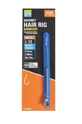 Preston KKH-B Bayonet Hair Rigs 10cm Size 10
