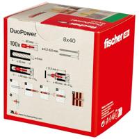 Fischer DUOPOWER | Universele pluggen | 8X40 mm - 100 Stuks - 535455 - thumbnail