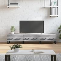 Tv-meubel 150x36x30 cm bewerkt hout grijs sonoma eikenkleurig - thumbnail