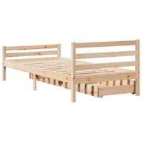 Bedframe zonder matras massief grenenhout 90x200 cm - thumbnail
