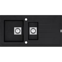 Inbouw Spoelbak Uitstortgootsteen Van Marcke Go Molto 98x50 cm Polyester Zwart Go by Van Marcke - thumbnail