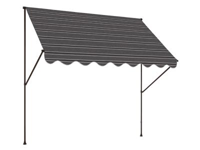 Angerer Klemluifel (grijszwart gestreept, 150 cm breit) Angerer Klemluifel (grijszwart gestreept, 150 cm breit)