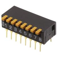 Omron A6DR-8100 DIP-schakelaar Aantal polen 8 THT 1 stuk(s) Bag - thumbnail