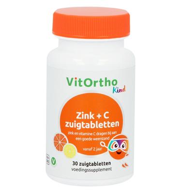 Zink + C zuigtabletten Kind