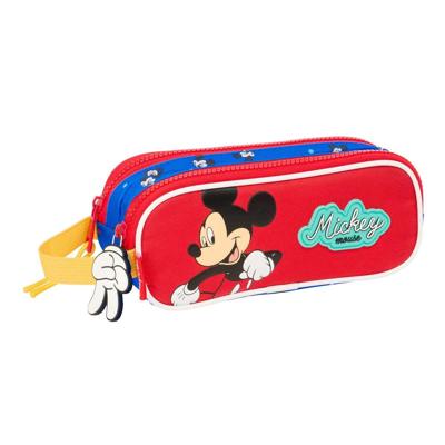 Pennenetui met 2 vakken Mickey Mouse Clubhouse Good day Blauw 21 x 8 x 6 cm