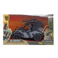 Toi-Toys Toi toys jeep + militair figuur - thumbnail