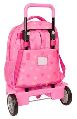 Schoolrugzak met Wielen Benetton Heart Roze 33 x 45 x 22 cm Schoolrugzak met Wielen Benetton Heart Roze 33 x 45 x 22 cm