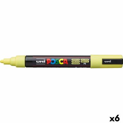 Acrylverfmarkeerder POSCA PC-5M Geel 1,8-2,5 mm (6 Stuks) Acrylverfmarkeerder POSCA PC-5M Geel 1,8-2,5 mm (6 Stuks)
