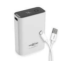 Ansmann 20000 mAh PB222PD w Powerbank 20 Ah USB PD 3.0, Quick Charge 2.0 LiPo Wit Met laadregelaar, Gelijktijdig laden en ontladen, Statusweergave - thumbnail