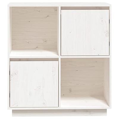 Dressoir 74x35x80 cm massief grenenhout wit Dressoir 74x35x80 cm massief grenenhout wit