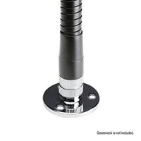 Adam Hall Bevestigingsplaat voor zwanenhals chroom - thumbnail