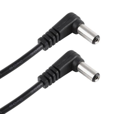 30cm 5A 5.5 x 2.1mm Male naar mannelijke elleboog DC Power Supply Plug kabel DC 12-24V