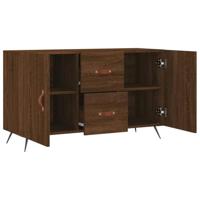 Dressoir 100x36x60 cm bewerkt hout bruineikenkleurig - thumbnail