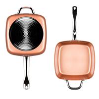 Copper 5 in 1 Multifunctionele Keramische Pannenset InnovaGoods IG117346 Zilverkleurig Metaal Aluminium Ø 24 cm 4 Onderdelen (Re - thumbnail